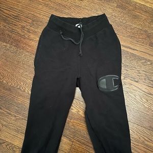 Champion Basic Black Sweatpants Joggers